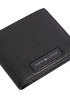 Tommy Hilfiger Monogram Card & Coin Wallet, Black