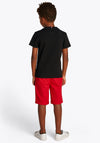 Tommy Hilfiger Boy Flag Short Sleeve Tee, Black