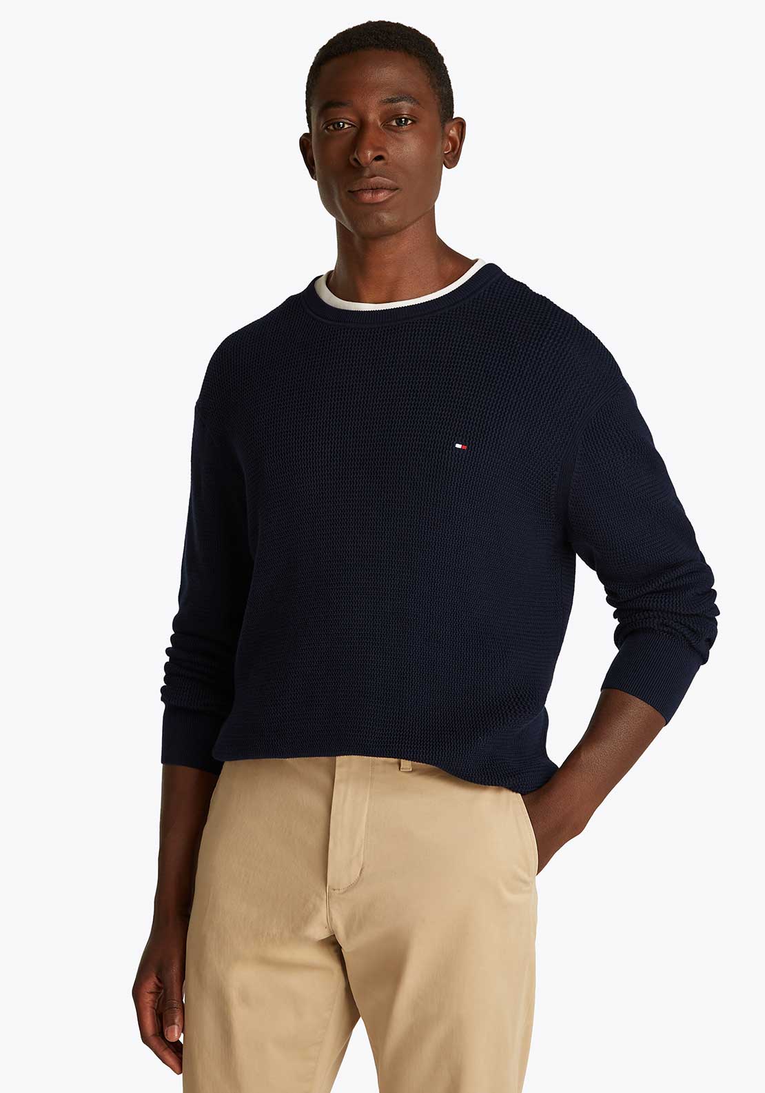 Tommy Hilfiger Essential Textured Knit Sweater, Desert Sky