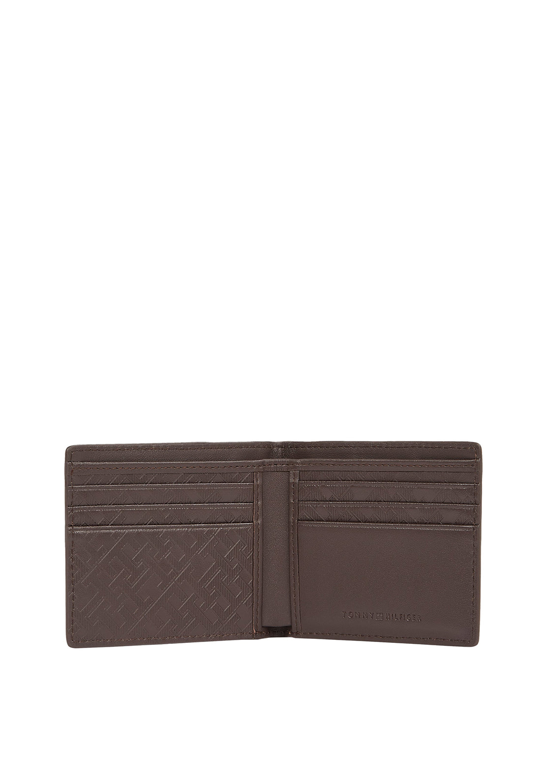 Tommy Hilfiger Mini Monogram Card & Coin Wallet, Brown