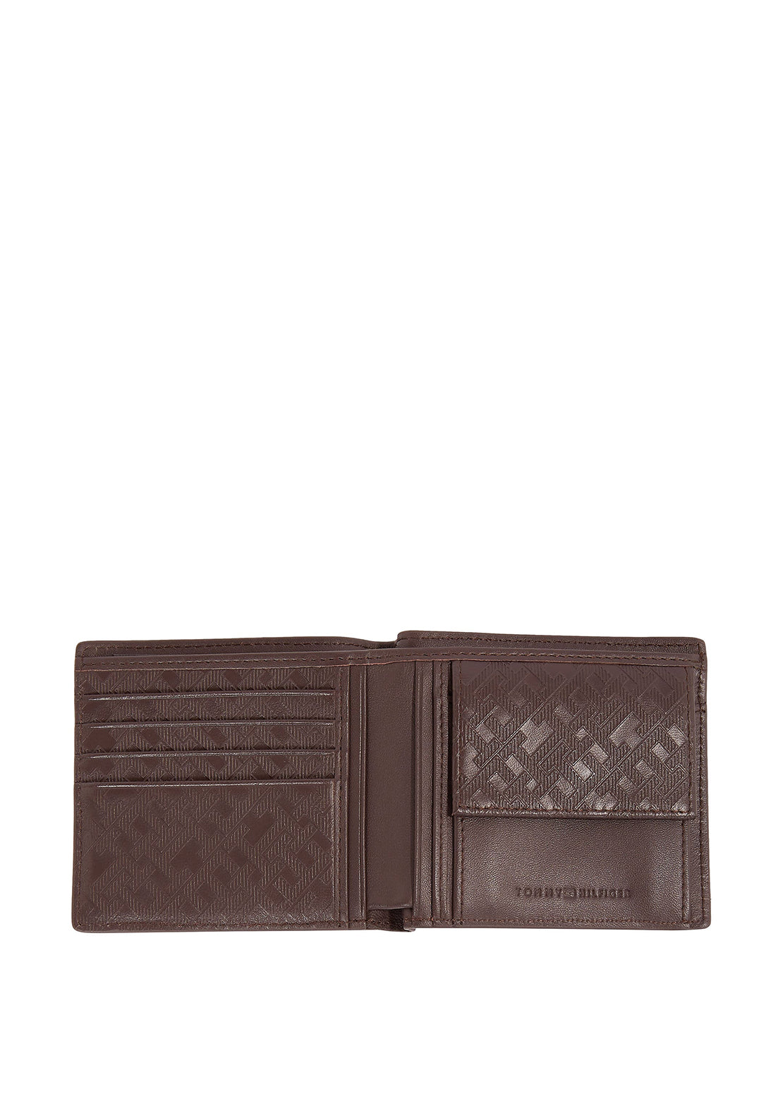 Tommy Hilfiger Monogram Card & Coin Wallet, Brown