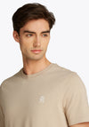 Tommy Hilfiger Contrast TH Monogram T-Shirt, Sand