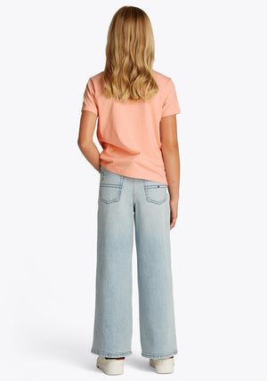 Tommy Hilfiger Girl Short Sleeve Varsity Tee, Coral