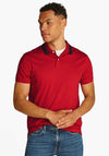Tommy Hilfiger Interlock Collar Polo Shirt, Medium Red