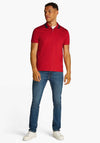 Tommy Hilfiger Interlock Collar Polo Shirt, Medium Red