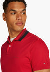Tommy Hilfiger Interlock Collar Polo Shirt, Medium Red
