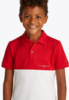 Tommy Hilfiger Boy Short Sleeve Polo, Red