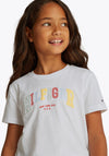 Tommy Hilfiger Girl Varsity Short Sleeve Tee, White