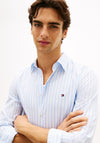 Tommy Hilfiger Flex Poplin Stripe Shirt, Sweet Blue