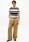 Tommy Hilfiger Pique Multi Stripe Polo Shirt, Navy & Ivory
