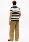 Tommy Hilfiger Pique Multi Stripe Polo Shirt, Navy & Ivory
