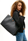 Tommy Hilfiger City Large Woven Tote Bag, Black