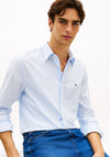 Tommy Hilfiger Flex Poplin Gingham Shirt, Sweet Blue