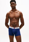 Tommy Hilfiger 3 Pack Heritage Logo Trunks, Blue Multi