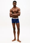 Tommy Hilfiger 3 Pack Heritage Logo Trunks, Blue Multi