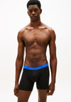 Tommy Hilfiger 3 Pack Signature Repeat Logo Boxer Briefs, Black Multi