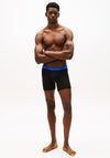 Tommy Hilfiger 3 Pack Signature Repeat Logo Boxer Briefs, Black Multi
