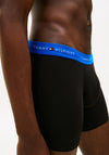 Tommy Hilfiger 3 Pack Signature Repeat Logo Boxer Briefs, Black Multi