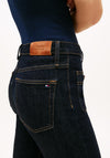 Tommy Hilfiger High Waisted Bootcut Jeans, Dark Wash