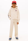 Tommy Hilfiger Boy Wavy Flag Long Sleeve Hoodie, Beige