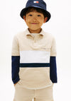 Tommy Hilfiger Older Boy Colour Block Polo, Beige