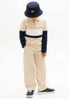 Tommy Hilfiger Older Boy Colour Block Polo, Beige