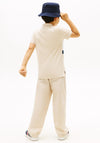 Tommy Hilfiger Older Boy Colour Block Polo, Beige