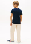 Tommy Hilfiger Boys Monogram Graphic Short Sleeve Tee, Navy