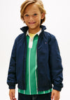 Tommy Hilfiger Boys Essential Hooded Jacket, Navy