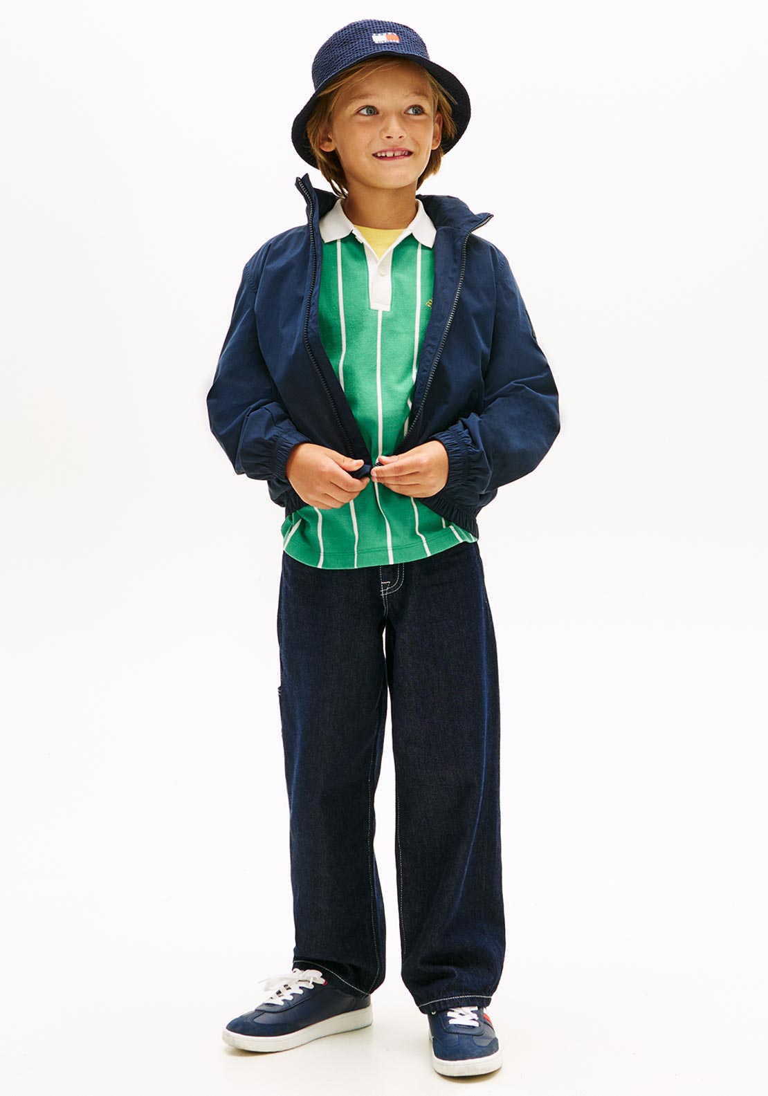 Tommy Hilfiger Boys Essential Hooded Jacket, Navy