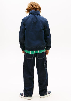 Tommy Hilfiger Boys Essential Hooded Jacket, Navy