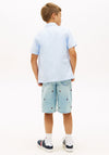 Tommy Hilfiger Boy Short Sleeve Oxford Shirt, Blue