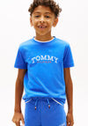 Tommy Hilfiger Boys Monogram Short Sleeve Tee, Blue