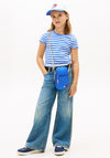Tommy Hilfiger Older Girl Essential Short Sleeve Tee, Blue