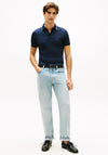 Tommy Hilfiger Liquid Cotton Tipped Polo Shirt, Navy
