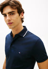 Tommy Hilfiger Liquid Cotton Tipped Polo Shirt, Navy