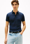 Tommy Hilfiger Liquid Cotton Tipped Polo Shirt, Navy