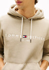 Tommy Hilfiger Logo Drawstring Hoodie, Khaki Green