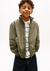 Tommy Hilfiger Boys Essential Hooded Jacket, Green