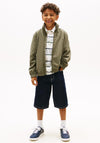 Tommy Hilfiger Boys Essential Hooded Jacket, Green