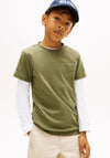 Tommy Hilfiger Older Boy Short Sleeve Tee, Green