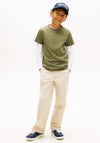 Tommy Hilfiger Older Boy Short Sleeve Tee, Green