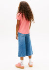 Tommy Hilfiger Older Girl Script Short Sleeve Tee, Pink