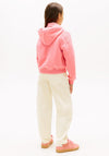 Tommy Hilfiger Girls Relaxed Long Sleeve Hoodie, Pink