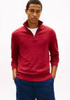 Tommy Hilfiger Essential Quarter Zip Sweater, Regatta Red