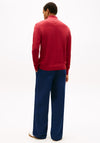 Tommy Hilfiger Essential Quarter Zip Sweater, Regatta Red