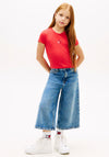 Tommy Hilfiger Older Girl Star Short Sleeve Tee, Red