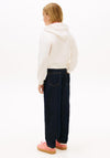 Tommy Hilfiger Girls Relaxed Long Sleeve Hoodie, Off White