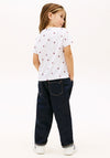 Tommy Hilfiger Girl Smiley Heart Short Sleeve Tee, White