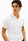 Tommy Hilfiger Liquid Cotton Tipped Polo Shirt, White